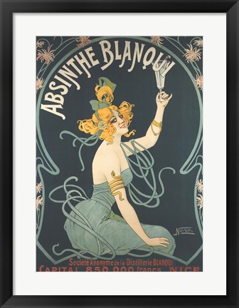 Framed Absinthe Blanqui Print