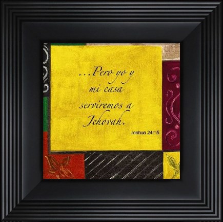 Framed Words to Live By, Spanish...Casa Print