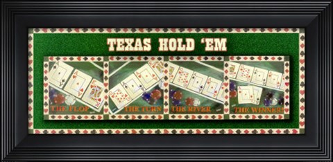 Framed Texas Hold 'Em Print