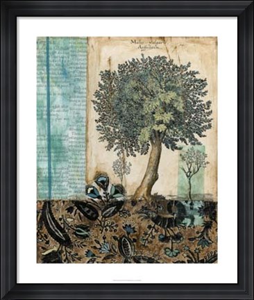 Framed Blue Autumn II Print