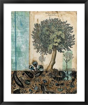 Framed Blue Autumn II Print