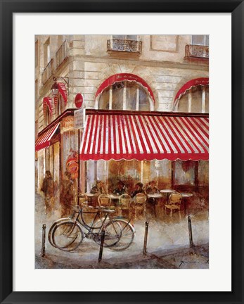 Framed Cafe De Paris II Print