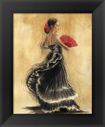 Framed Flamenco Dancer II Print