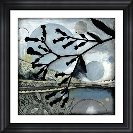 Framed Luminary Silhouette I Print