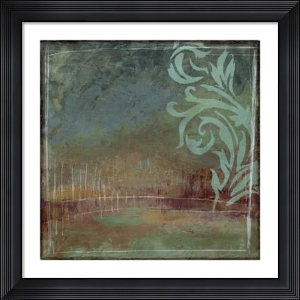 Framed Lush Filigree I Print
