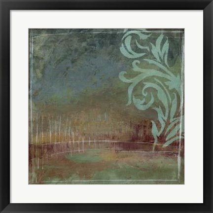 Framed Lush Filigree I Print