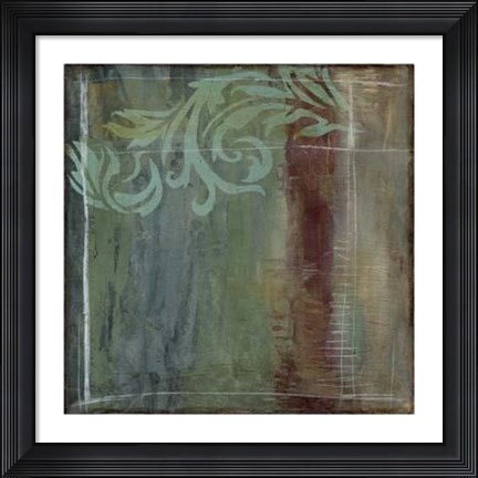 Framed Lush Filigree III Print