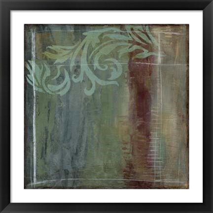 Framed Lush Filigree III Print