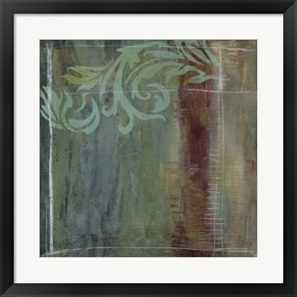 Framed Lush Filigree III Print