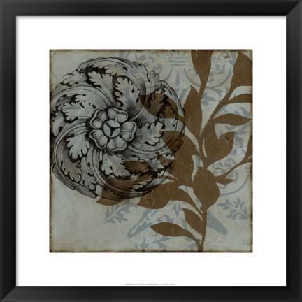 Framed Dusty Rosettes II Print