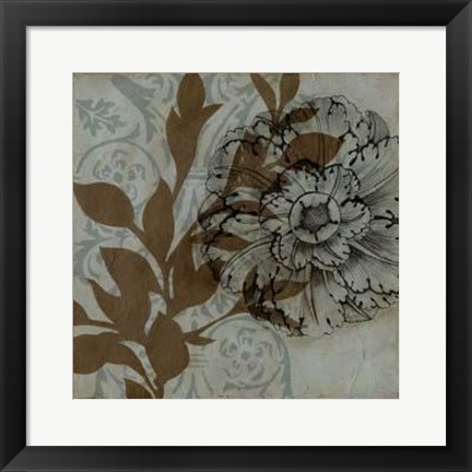 Framed Dusty Rosettes III Print