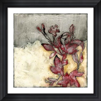 Framed Platinum Silhouette I Print