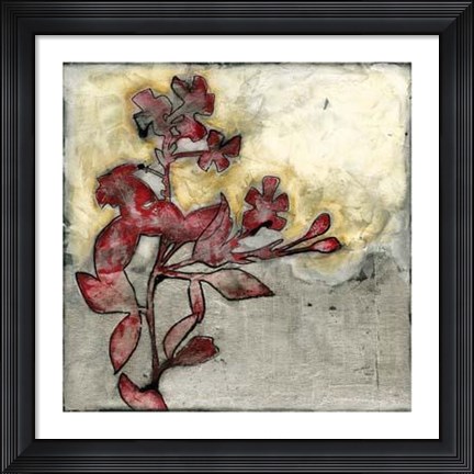 Framed Platinum Silhouette II Print