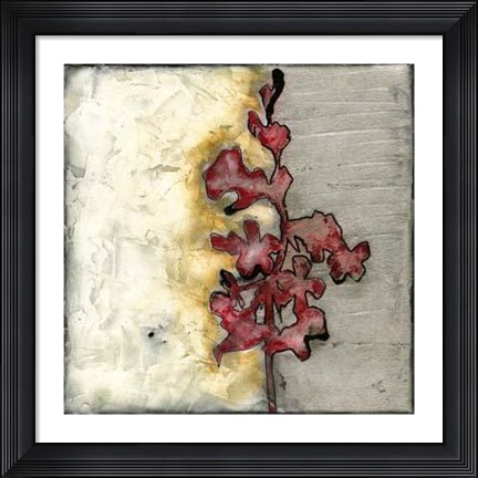 Framed Platinum Silhouette III Print