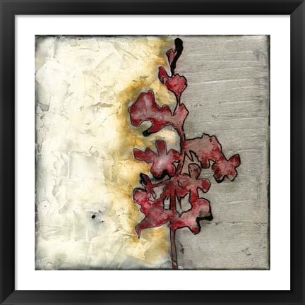 Framed Platinum Silhouette III Print