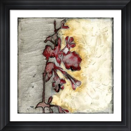 Framed Platinum Silhouette IV Print