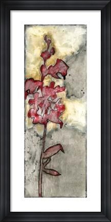 Framed Platinum Silhouette V Print