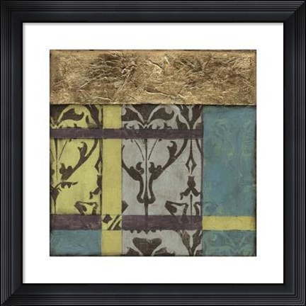 Framed Jeweled Transom III Print