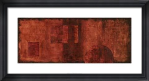 Framed Scarlet Serendipity I Print