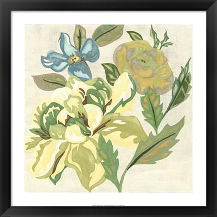 Framed Modern Chintz I Print