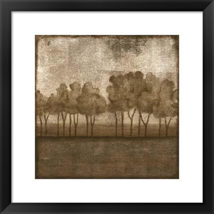 Framed Trees At Dusk I Print