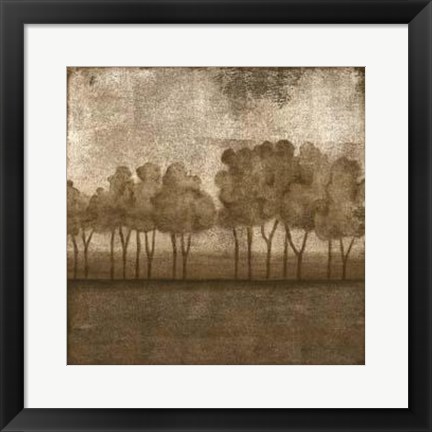 Framed Trees At Dusk I Print