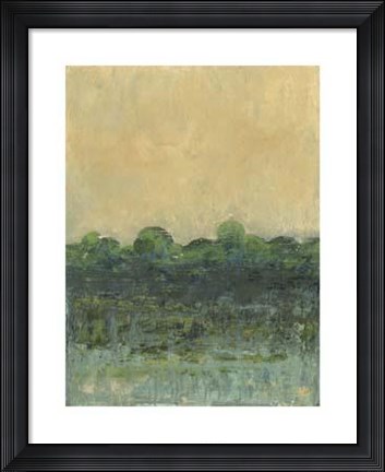 Framed Viridian Marsh II Print