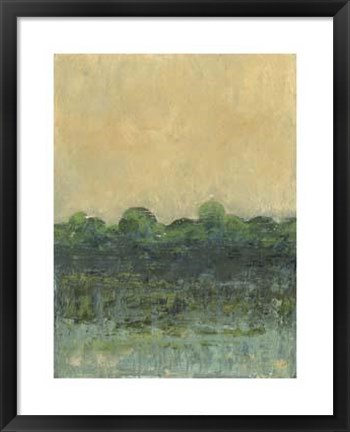 Framed Viridian Marsh II Print