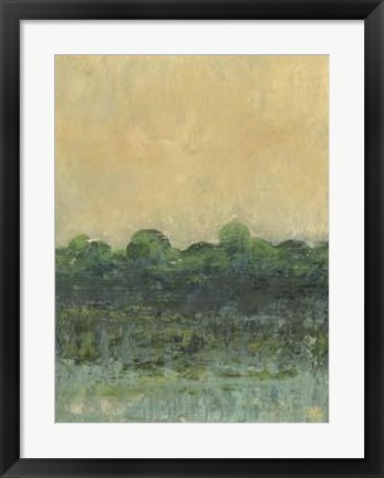 Framed Viridian Marsh II Print