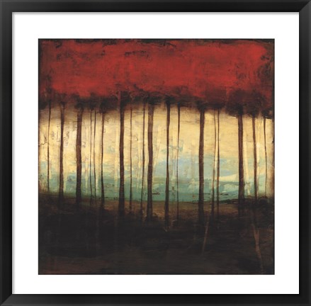 Framed Autumnal Abstract I Print