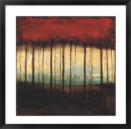 Framed Autumnal Abstract I Print