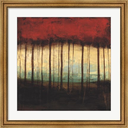 Framed Autumnal Abstract I Print