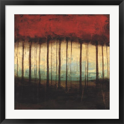 Framed Autumnal Abstract I Print