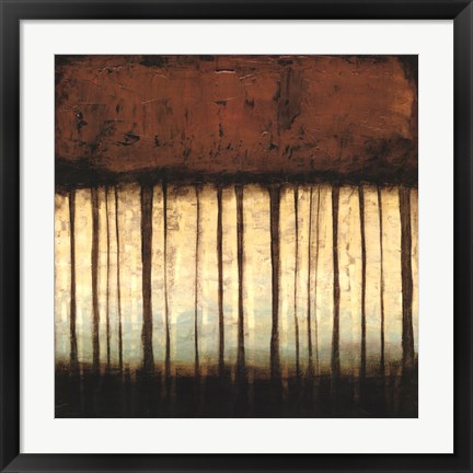 Framed Autumnal Abstract III Print