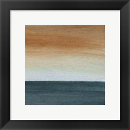 Framed Coastal Vista VI Print