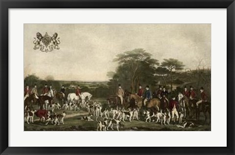 Framed Sir Richard Sutton and The Quorn Hounds Print