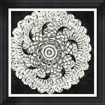 Framed Abstract Rosette I Print