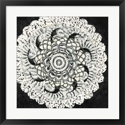 Framed Abstract Rosette I Print