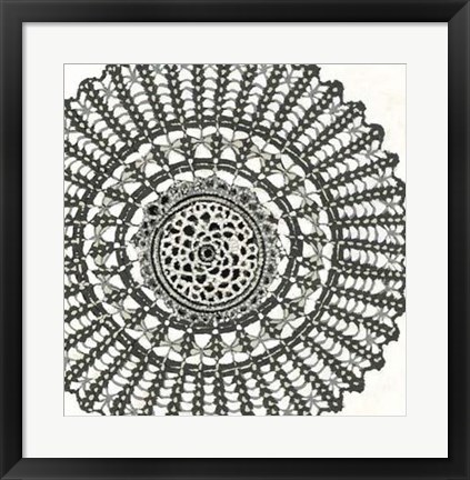 Framed Abstract Rosette II Print