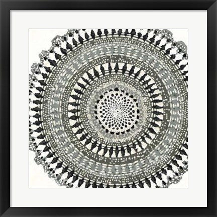 Framed Abstract Rosette III Print