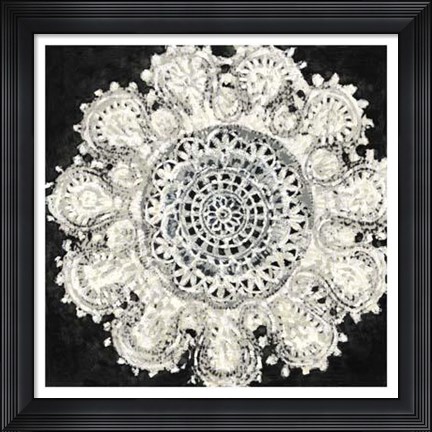Framed Abstract Rosette IV Print