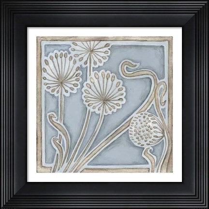 Framed Silver Filigree II Print