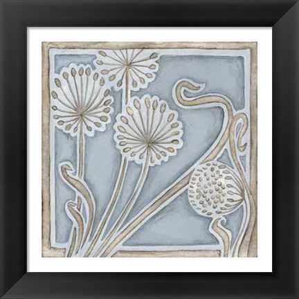 Framed Silver Filigree II Print