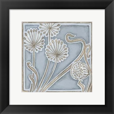 Framed Silver Filigree II Print