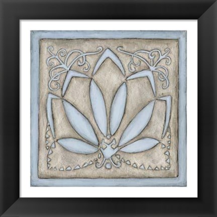 Framed Silver Filigree VIII Print