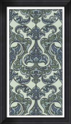 Framed Mediterranean Panel II Print