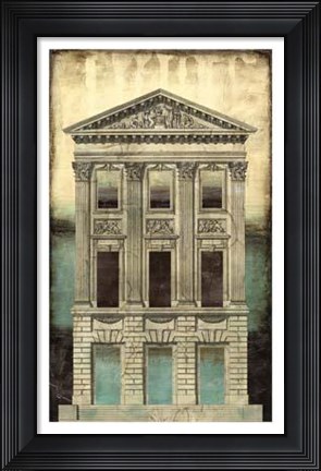 Framed Architectural Illusion I Print
