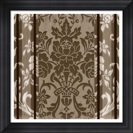 Framed Vintage Wallpaper II Print