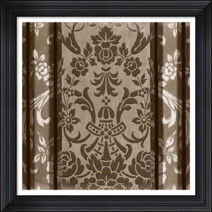 Framed Vintage Wallpaper III Print