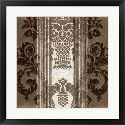 Framed Vintage Wallpaper IV Print